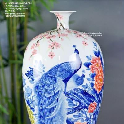 MAI BÌNH TÍCH LỘC VẼ TAY CHIM CÔNG